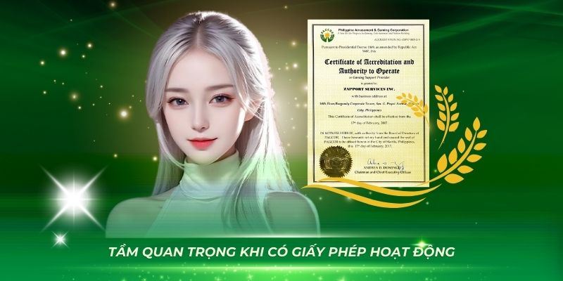 Tầm quan trọng khi có giấy phép hoạt động cờ bạc online